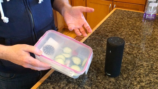 Holding the container